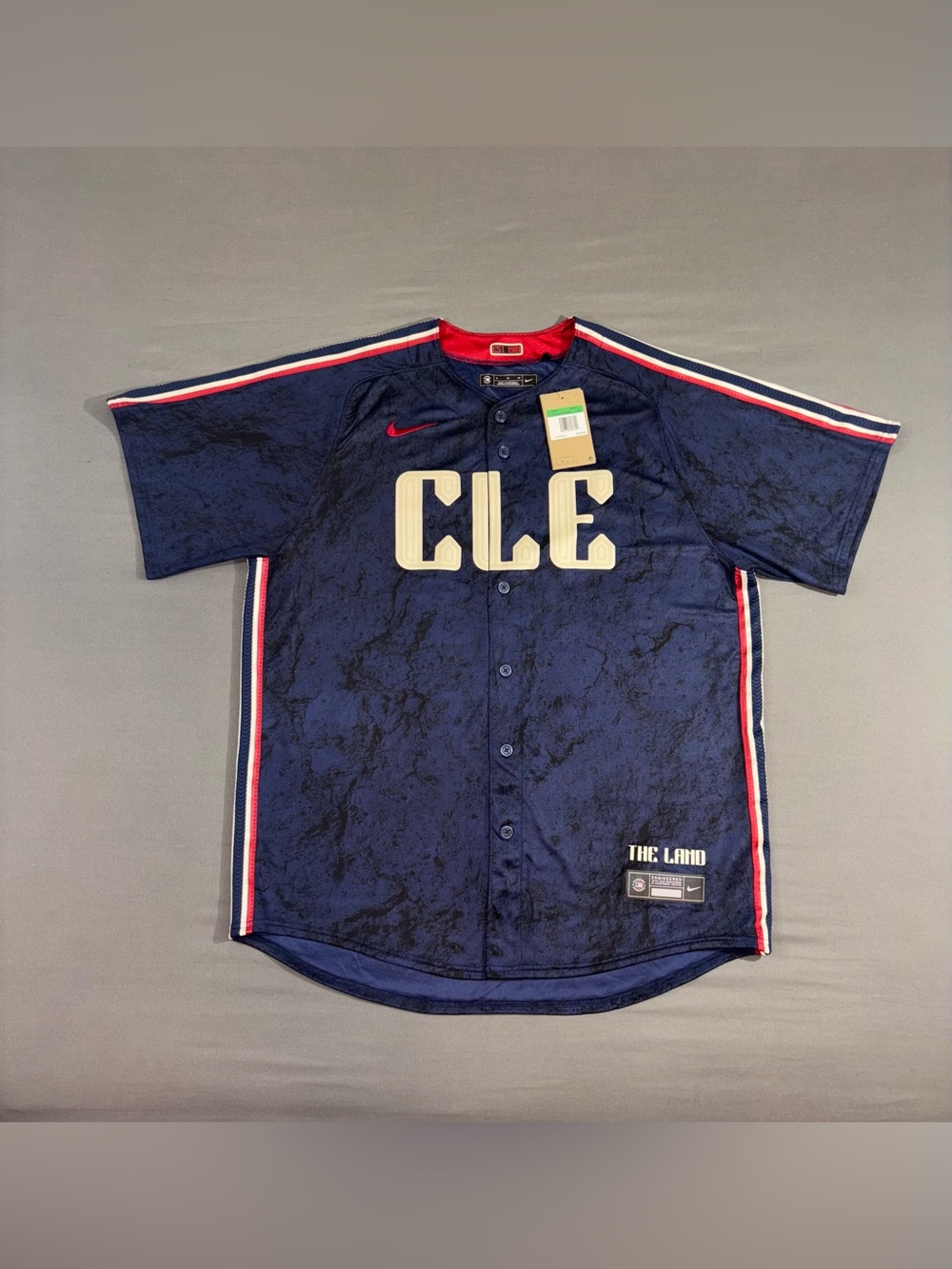 Men’s Nike Cleveland Guardians City Connect Limited MLB Jersey Navy Blue Size XL
